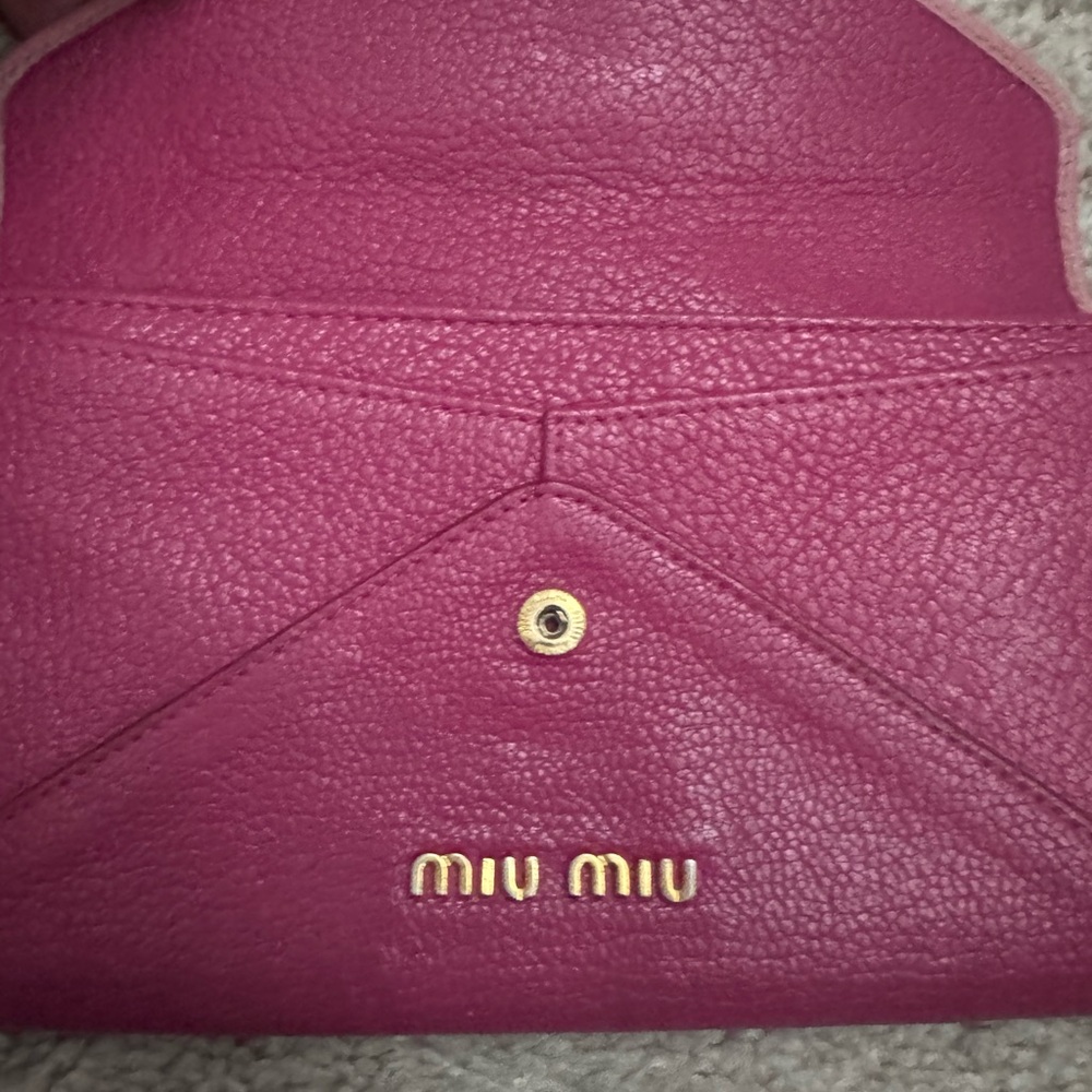 Preloved Authentic Miu Miu Envelope Wallet - image 5